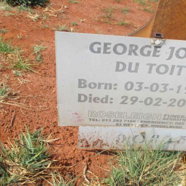TOIT George Josef, du 1975–2016 #2