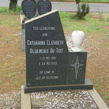 TOIT Catharina Elizabeth Bloemeris, du 1910-1973