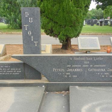 TOIT Petrus Johannes, du 1896-1960 &amp; Catharina Johanna 1898-1961