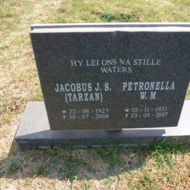 ? Jacobus J.S. 1927-2008 &amp; Petronella W.M. 1933-2017