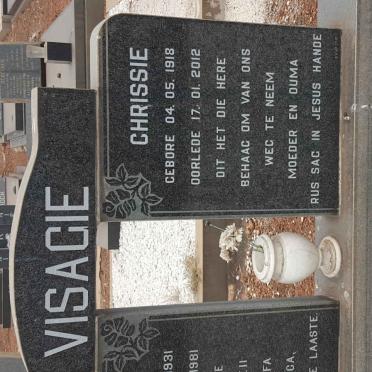 VISAGIE Jacobus 1931–1981 & Chrissie 1918–2012 #2