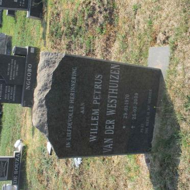 WESTHUIZEN Willem Petrus, van der 1970-2009