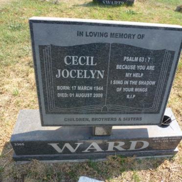 WARD Cecil Jocelyn 1944-2009