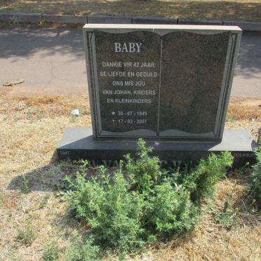 W? Baby, van der 1949-2007