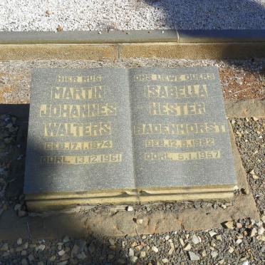 WALTERS Martin Johannes 1874-1961 &amp; Isabella Hester BADENHORST 1882-1957