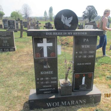 WOLMARANS Wim 1921-2010 &amp; Kosie 1932-2008