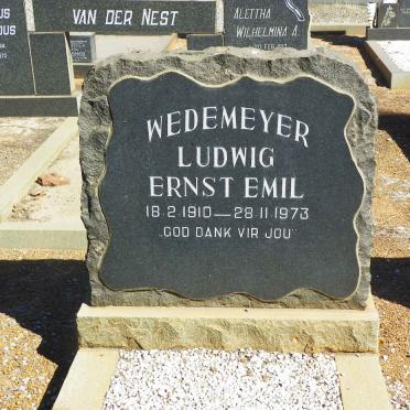 WEDEMEYER Ludwig Ernst Emil 1910-1973