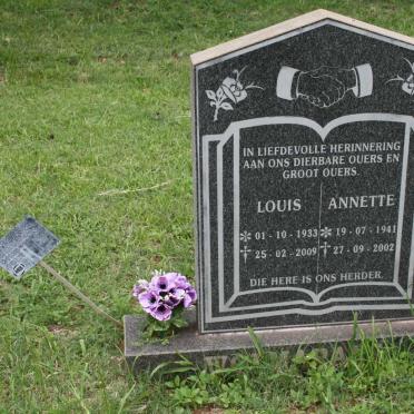 WOLMARANS Louis Jacobus Stephanus 1933–2009 & Annette 1941–2002 #1
