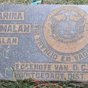 MALAN Catharina Aletta nee MALAN 1867-1901