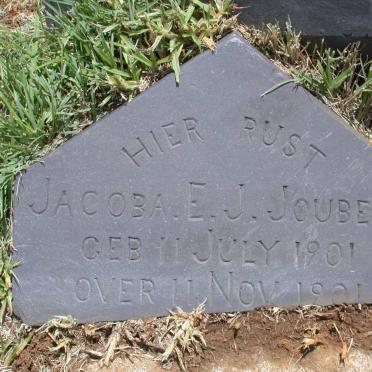 JOUBERT Jacoba E.J. 1901-1901