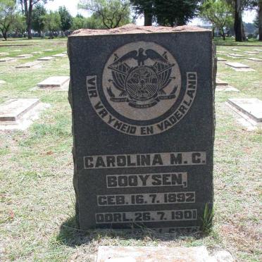 BOOYSEN Carolina M.C. 1892-1901