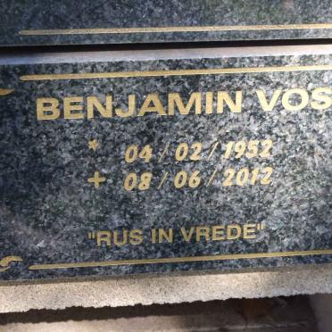 VOS Benjamin 1952-2012