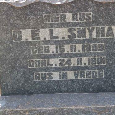 SNYMAN C.E.L. 1899-1901