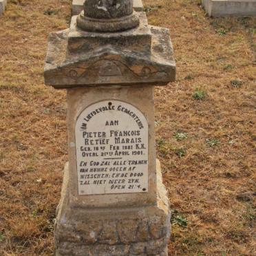 MARAIS Pieter Francois Retief 1881-1901