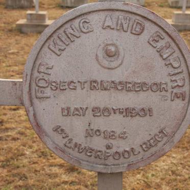 McGREGOR R. -1901