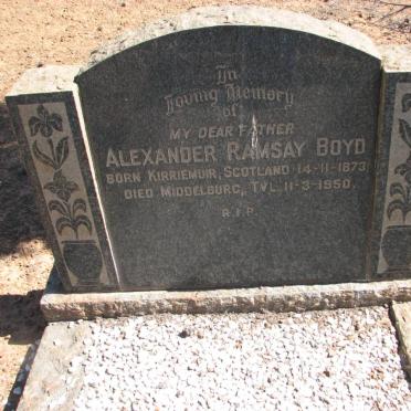 BOYD Alexander Ramsay 1873-1950