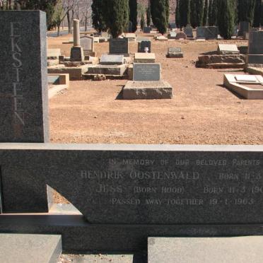 EKSTEEN Hendrik Oostenwald 1895-1963 &amp; Jess HOOD 1905-1963