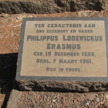 ERASMUS Philippus Lodewickus 1888-1951