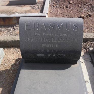 ERASMUS Nicolaas Johannes 1898-1967 & Gertruida Elizabeth nee WHEELER 1902-1979 :: ERASMUS Anna M.J. 1936-1955 #2