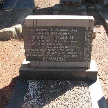 EDWARDS Maria Elizabeth 1901-1940