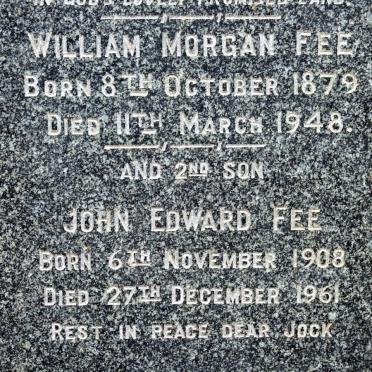 FEE William Morgan 1879-1948 &amp; Karen Emelie 1878-1944 ::  FEE John Edward 1908-1961 #2