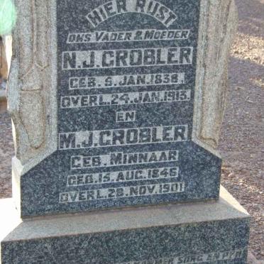 GROBLER N.J. 1838-1913 &amp; M.J. MINNAAR 1846-1901