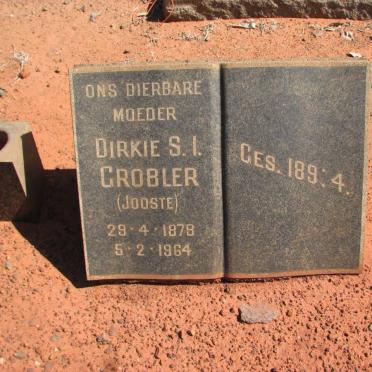 GROBLER Johannes J. 1871-1958 & Dirkie S.I. nee JOOSTE 1878-1964 #2