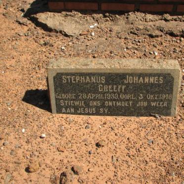 GREEFF Stephanus Johannes 1939-1948