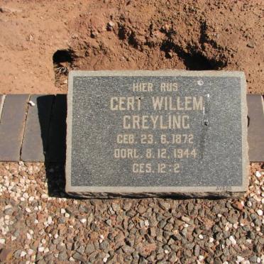 GREYLING Gert Willem 1872-1944 & Aletha Magaretha Fransina nee SMIT 1870-1953 #1