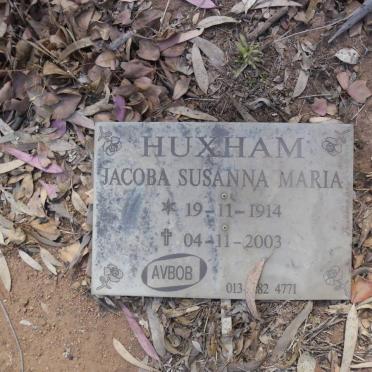 HUXHAM Jacoba Susanna Maria 1914-2003