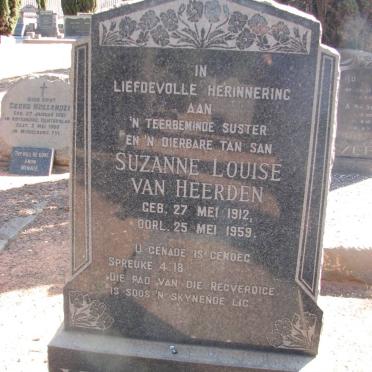 HEERDEN Suzanne Louise, van 1912-1959