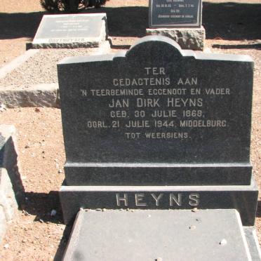 HEYNS Jan Dirk 1868-1944