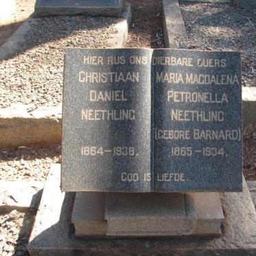 NEETHLING Christiaan Daniel 1864-1938 &amp; Maria Magdalena Petronella BARNARD 1865-1934