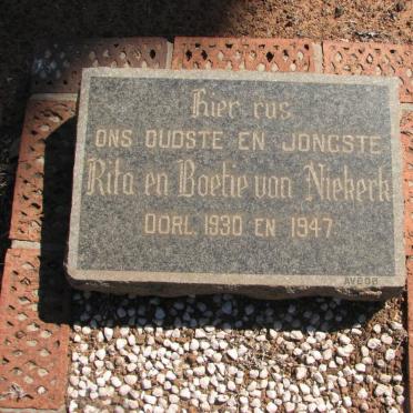 NIEKERK Rita, van -1930 :: VAN NIEKERK Boetie -1947