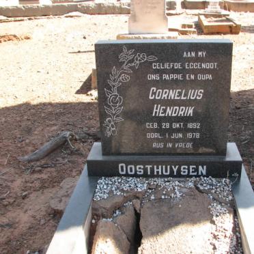 OOSTHUYSEN Cornelius Hendrik 1892-1978