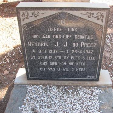 PREEZ Hendrik J.J., du 1937-1942