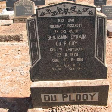 PLOOY Benjamin Efraim, du 1878-1951
