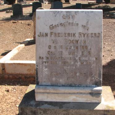 ROOYEN Jan Frederik Rykers, van 1861-1926