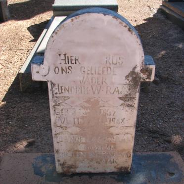 RAS Hendrik W. 1867-1943
