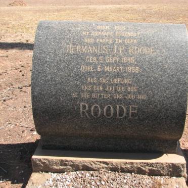 ROODE Hermanus J.P. 1895-1956
