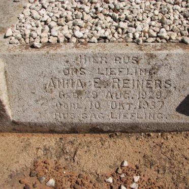 REINERS Anna E. 1929-1937