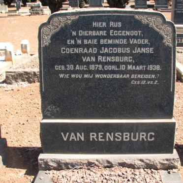 RENSBURG Coenraad Jacobus, Janse van 1879-1938
