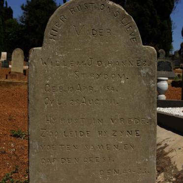 STRYDOM Willem Johannes 1854-1911