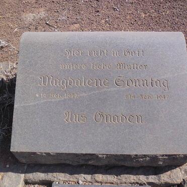 SONNTAG Magdalene 1877-1947