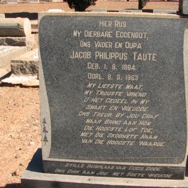 TAUTE Jacob Philippus 1884-1963