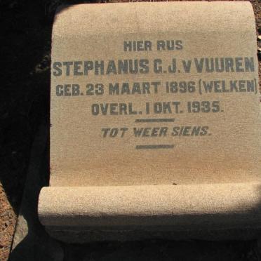 VUUREN Stephanus G., J.v. nee WELKEN 1896-1935