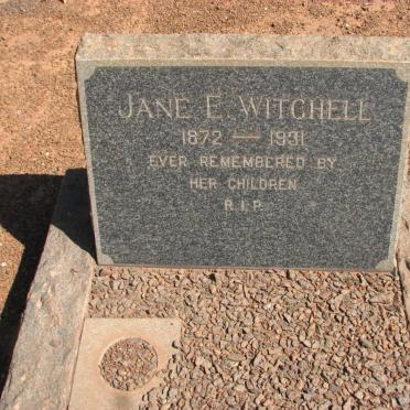 WITCHELL Jane E. 1872-1931