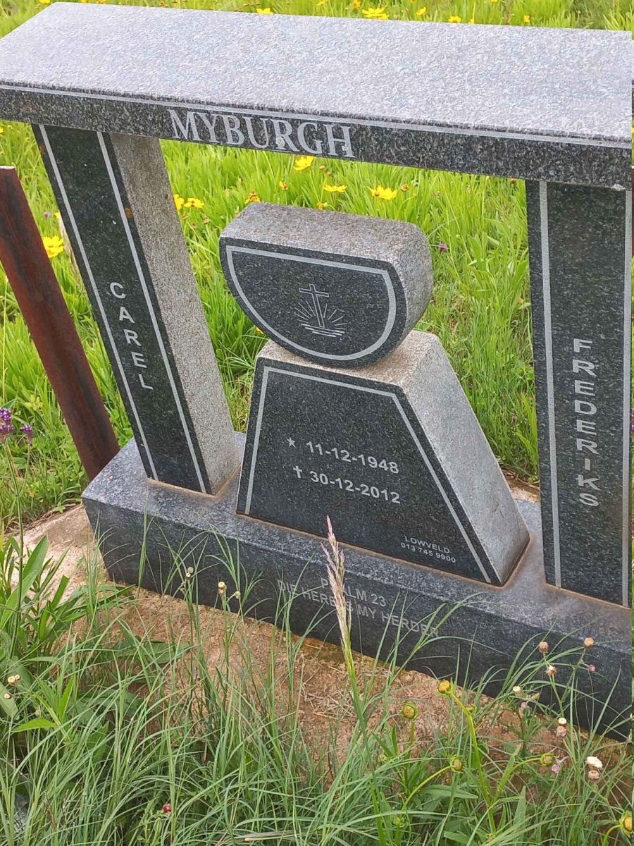 MYBURGH Carel Frederiks 1948-2012