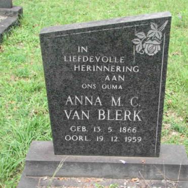 BLERK Anna M.C., van 1866-1959