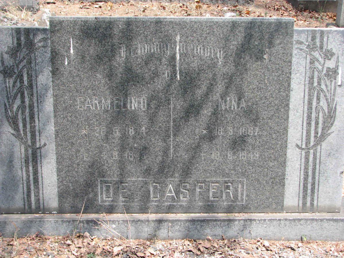 CASPERI Carmelina 1874-1945 & Nina 1867-1949